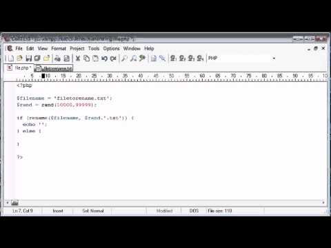 Beginner PHP Tutorial  86 - File Handling Deleting and Renaming Files Part 2