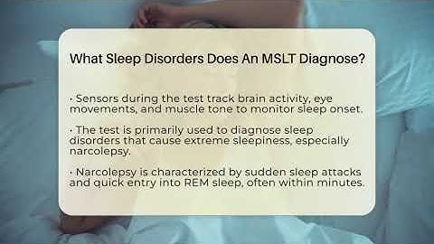 What Sleep Disorders Does An MSLT Diagnose? - Sleep Apnea Support Network