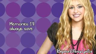 Video thumbnail of "Hannah Montana - I'll Always Remember You (Lyrics Video) HD"