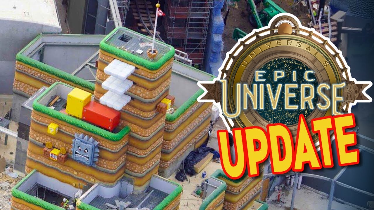 Epic Universe Construction Update | Major Progress In Super Nintendo ...