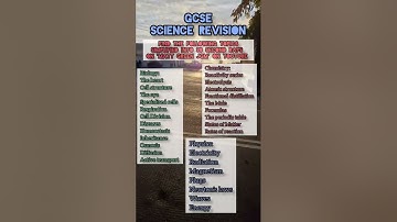 GCSE Science Revision
