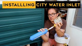 DIY  CITY WATER INLET  on my VINTAGE CAMPER