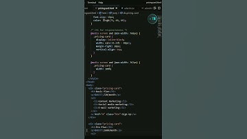 Pricing Card  || Course pricing chart using HTML and CSS #html #css #shorts #youtubeshorts