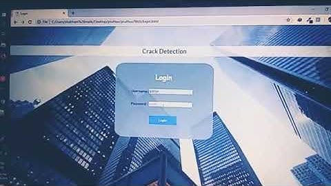 Crack detection using Image processing.
