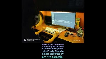 Introduction to the computer hardware for the visually impaired part 5 with Pradip Sikdar in Bengali