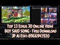 Top 13 Edius 3D FCP Online Vidhi BOY SAID Project 2026 ! Edius Online Cinematic Cut To Cut Project !