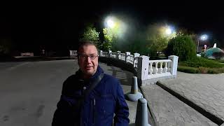 DJI osmo 360 ночной тест, пешая прогулка.