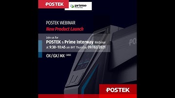 POSTEK & Prime Interway New Products Launch Webinar