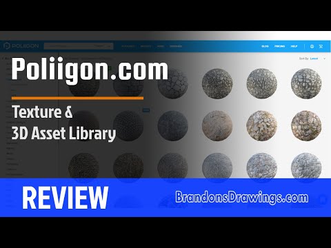 Обзор: Poliigon.com Texture and Asset Library (Blender 3D & Digital Art)