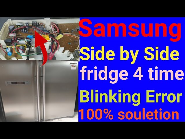 Samsung Fridge Blinking Red Blue Light: Troubleshooting Tips