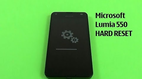 Microsoft Lumia 550 hard reset