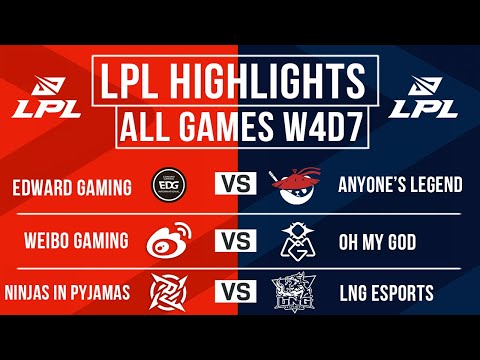 LPL Highlights ALL GAMES Week 4 Day 7 | LPL Spring 2024