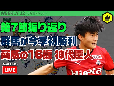 熊本FW神代慶人がJ2最年少得点記録更新！ 第7節振り返り｜#週刊J2 2024.04.02