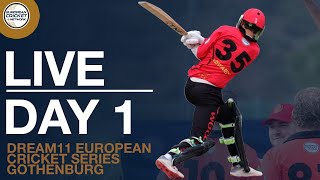 🔴 Live European Cricket Series Gothenburg Day 1 | Cricket Live Stream