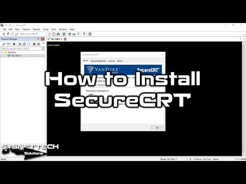   How To Install SecureCRT And SecureFX On Windows 10 SYSNETTECH Solutions