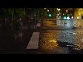 Raining on street with sound effect  rain stock footage  no copyright