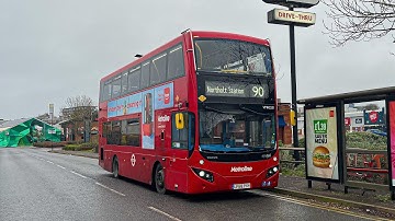 Full Route Visual | London Bus Route 90: Feltham, Leisure West - Northolt (VMH2531 - LF68 PXH)