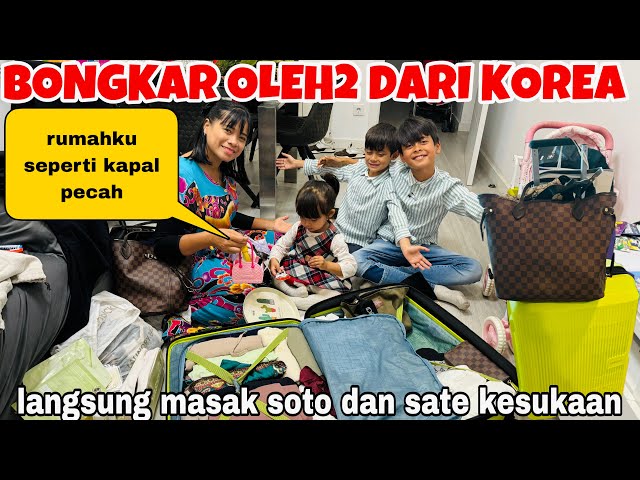 BONGKAR OLEH2 LANGSUNG MASAK SOTO DAN SATE KESUKAAN  SUAMI &ANAK2 🥰( RUMAHKU SEPERTI KAPAL PECAH) class=