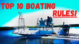 Top 10 Rules for Driving a Fishing Boat - Etiquette and Safety!
