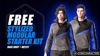 Stylized Handpainted Modular Character Starter Kit Male & Female Outfit 2