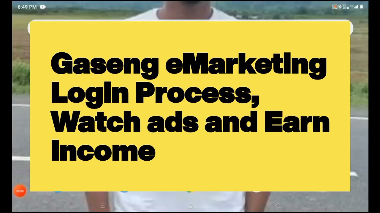 How to login to Gaseng eMarketing, watch ads and earn money. @GasengeMarketing