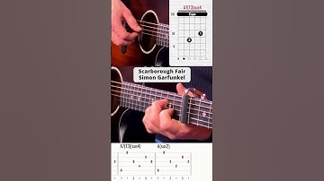 Scarborough Fair - Simon & Garfunkel #shorts #guitar #tutorial #scarborough #song #gitarre