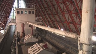 第五福竜丸の内部を公開 水爆実験で被ばく、建造７０年