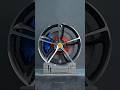 Ferrari's Wild Ride: Red Blue Brake Masterpiece #shorts #apexwheels