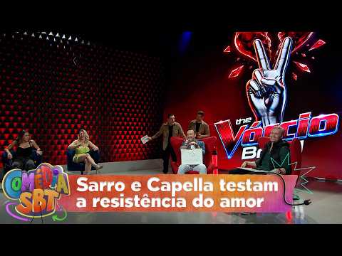 Sarro and Capella test couples on The Vórcio Brasil | SBT Comedy (10/26/11)