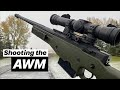 Shooting the awm  pubg guns in real life