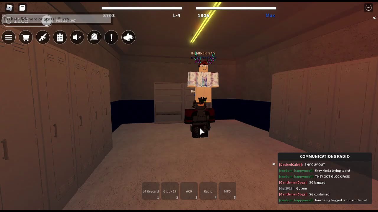 All Of Scp Rp Max Ranks Youtube - how to join a maxed game in roblox