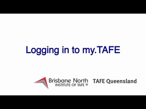 Logging in to my.TAFE