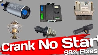 Crank No Start (The Most Common Causes) & Fix