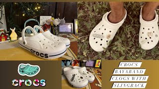 Unboxing Crocs🐊| Bayaband Clogs with Slingback | Jibbitz / Charms | Aesthetic✨