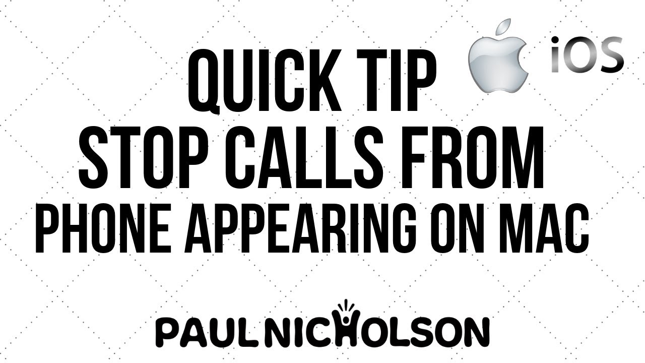 Quick Fix How To Stop Your Iphone Calls Coming To Mac Or IPad YouTube