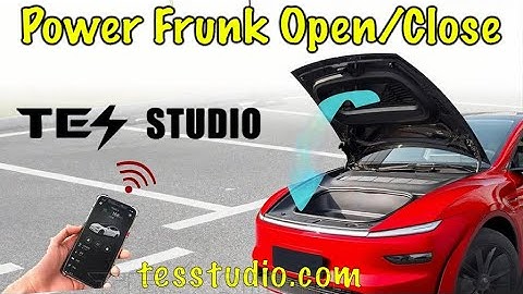 Beste PowerFrunk open/dicht voor uw TESLA Y Juniper van tesstudio.com