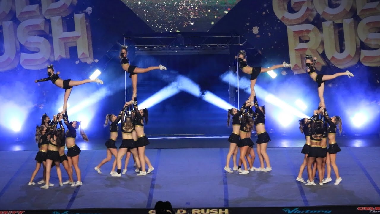 Champion Cheer Lightning Gold Rush 2021 Day 2.