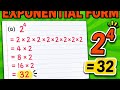 EXPONENTIAL FORM p1
