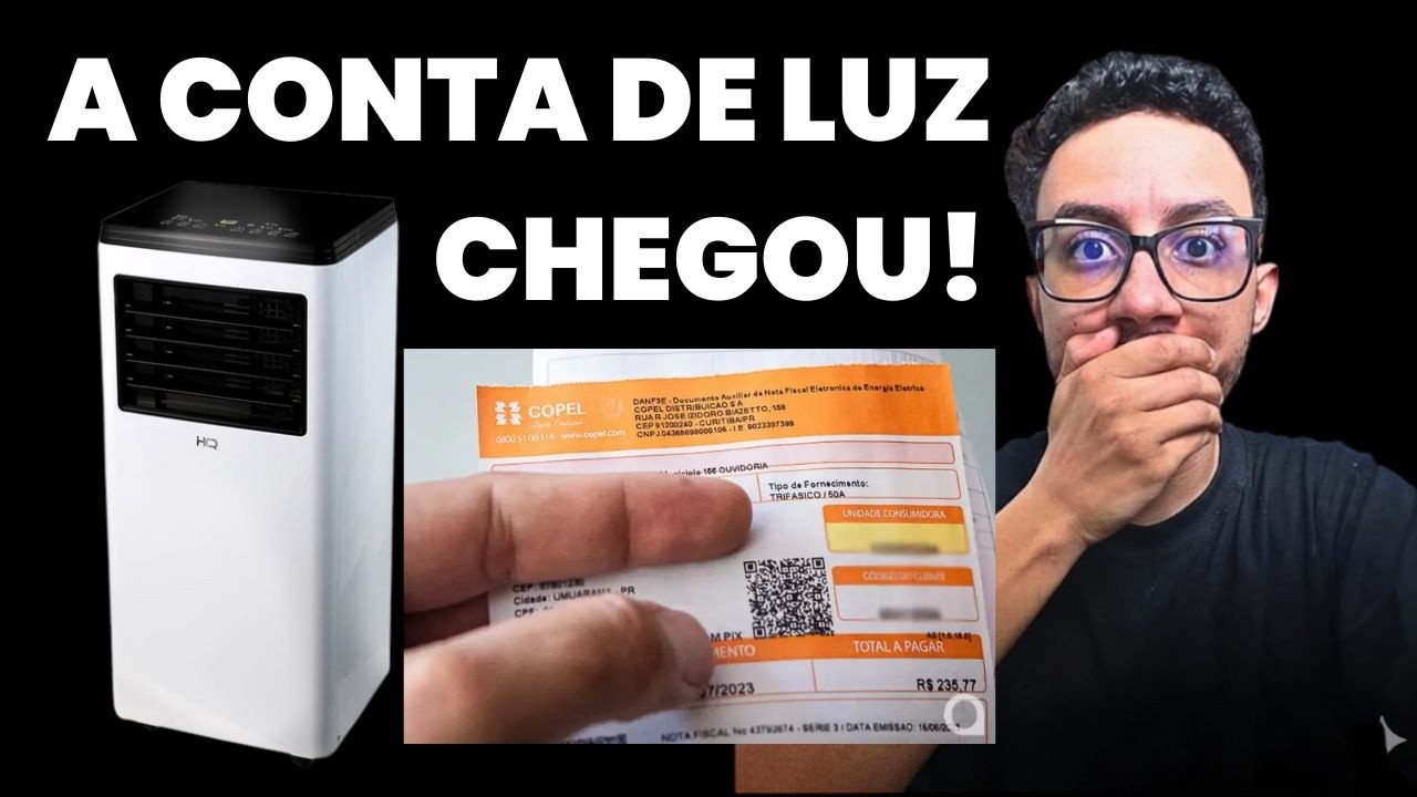 Ar condicionado portátil - Quanto gasta de energia? (Como fazer o ...