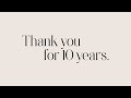 10 Years on YouTube.