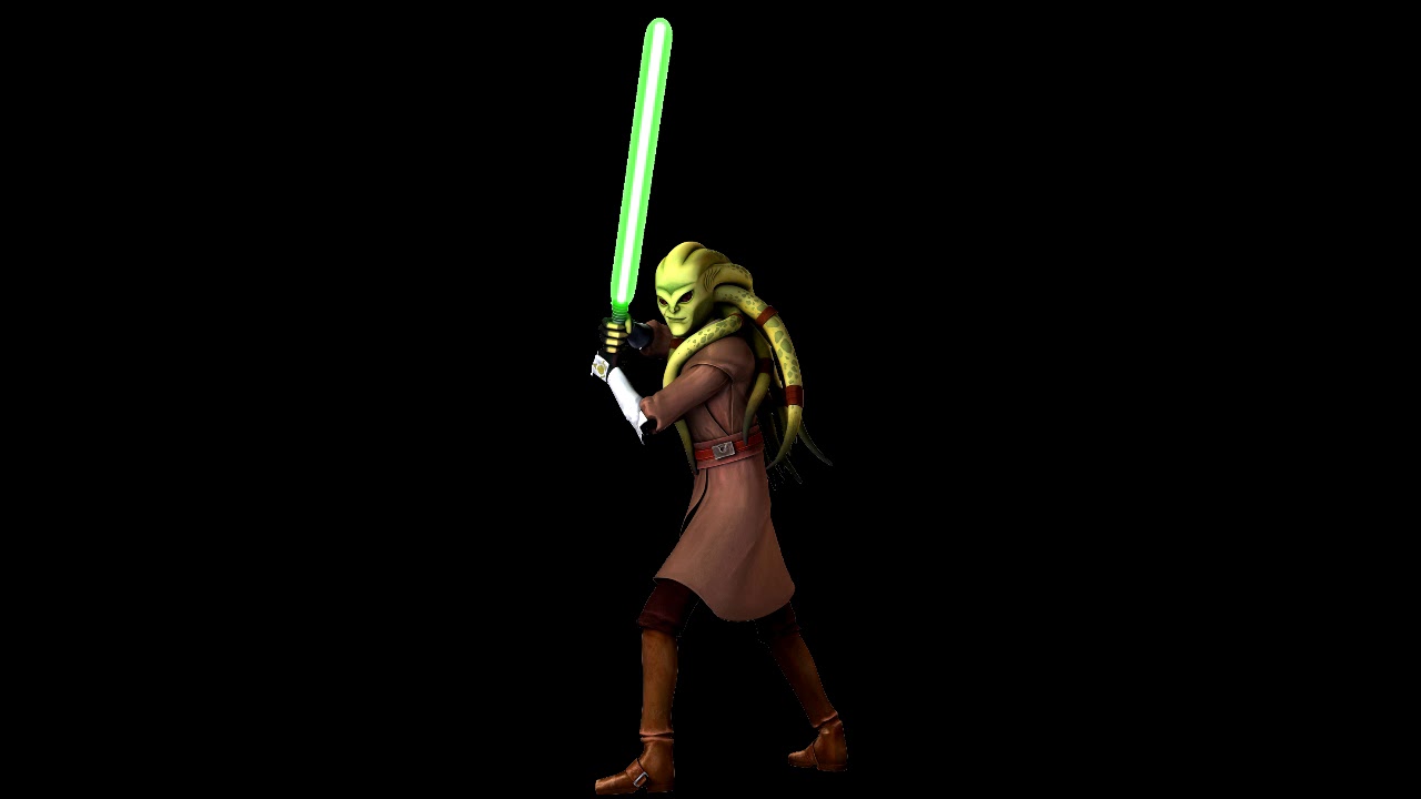 Star Wars The Clone Wars Lightsaber Duels Kit Fisto voice clips