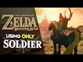 Can you beat breath of the wild using only soldier gear