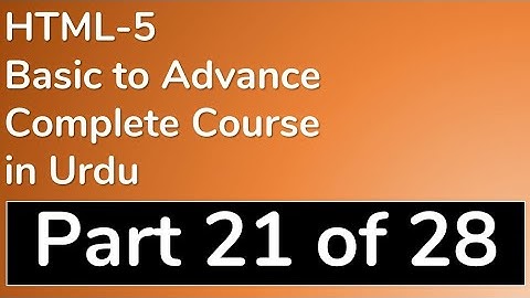 21 Web Storage API HTML 5 in Urdu with Example