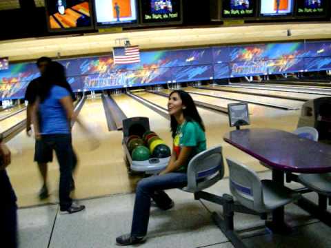 Me and jackie bowling!+her family!(: