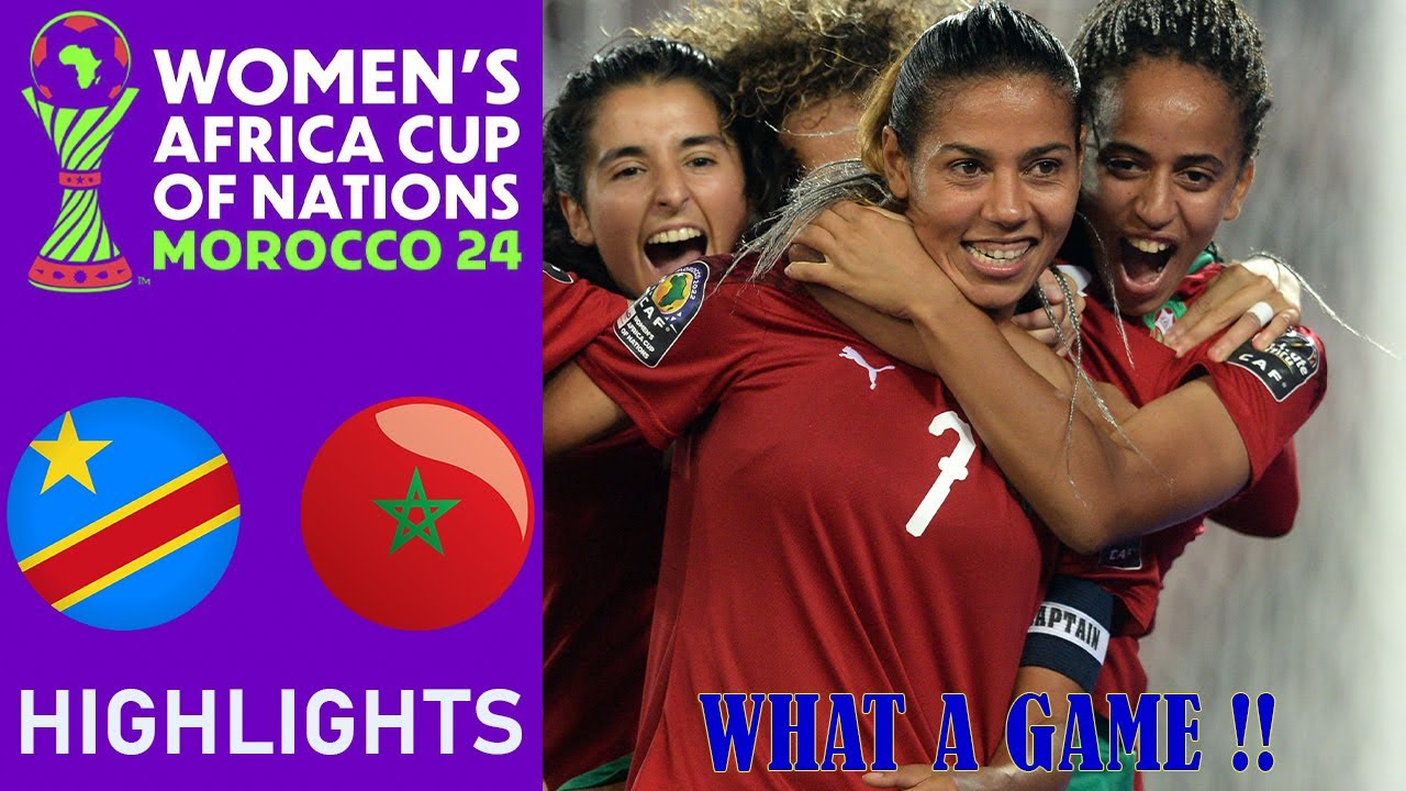 D.R. Congo vs Morocco Highlights |  CAF Women's African Cup of Nations | 9-7-2025