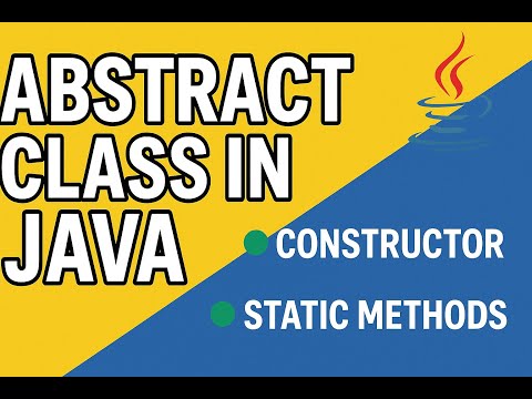 Java Part 47 | Can Abstract Class Have Constructor or Static Method? #java  #javacourse