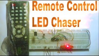 Led Chaser Circuit using ir Remote