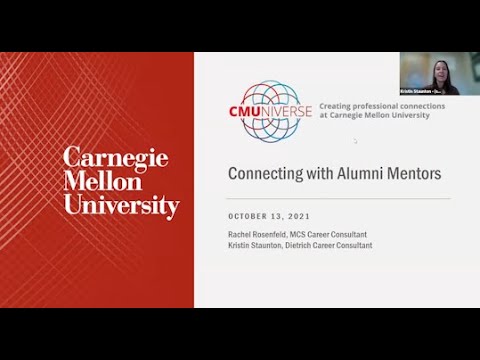 CMUniverse: Connecting with Alumni Mentors