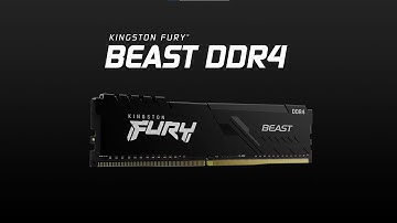 หน่วยความจำ DDR4 ที่รองรับความเร็วสูงถึง 3733MHz - Kingston FURY Beast