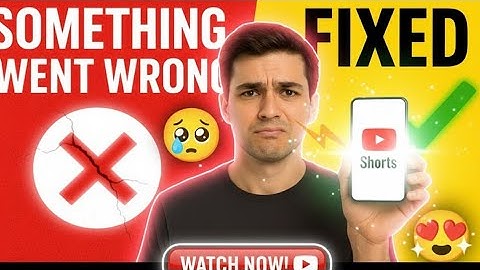 👉 "YouTube Shorts Audio Error Fix 🔥 | Something Went Wrong Problem Solved 2025"
